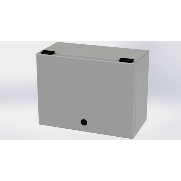 1/4 Turn Latch Electrical Enclosures, 9 in H, 6 in D, 12 in W, NEMA 3R, 4, 12, 13, Carbon Steel